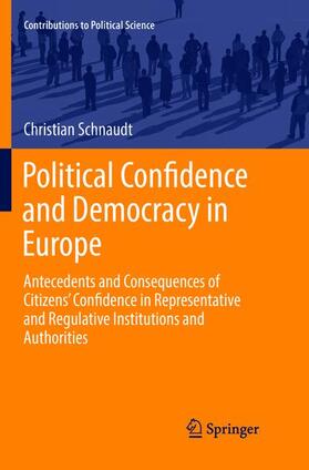 Schnaudt |  Political Confidence and Democracy in Europe | Buch |  Sack Fachmedien