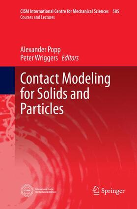 Wriggers / Popp |  Contact Modeling for Solids and Particles | Buch |  Sack Fachmedien