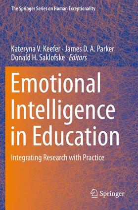 Keefer / Saklofske / Parker |  Emotional Intelligence in Education | Buch |  Sack Fachmedien
