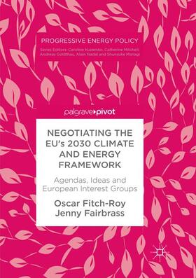 Fairbrass / Fitch-Roy |  Negotiating the EU's 2030 Climate and Energy Framework | Buch |  Sack Fachmedien
