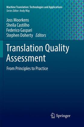 Moorkens / Doherty / Castilho |  Translation Quality Assessment | Buch |  Sack Fachmedien