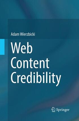 Wierzbicki |  Web Content Credibility | Buch |  Sack Fachmedien