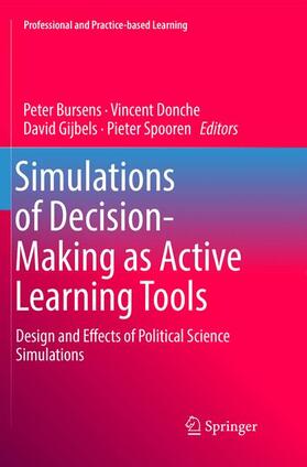 Bursens / Spooren / Donche |  Simulations of Decision-Making as Active Learning Tools | Buch |  Sack Fachmedien