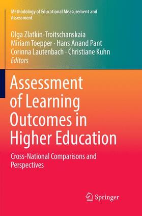 Zlatkin-Troitschanskaia / Toepper / Kuhn |  Assessment of Learning Outcomes in Higher Education | Buch |  Sack Fachmedien