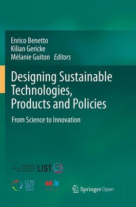 Benetto / Guiton / Gericke |  Designing Sustainable Technologies, Products and Policies | Buch |  Sack Fachmedien