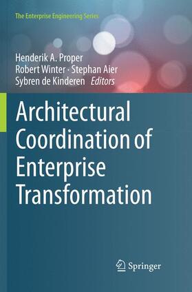 Proper / de Kinderen / Winter |  Architectural Coordination of Enterprise Transformation | Buch |  Sack Fachmedien