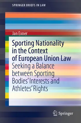 Exner |  Sporting Nationality in the Context of European Union Law | eBook | Sack Fachmedien