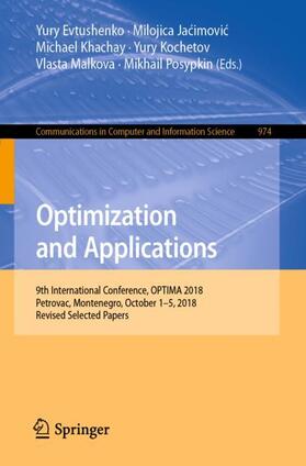 Evtushenko / Jacimovic / Jacimovic |  Optimization and Applications | Buch |  Sack Fachmedien