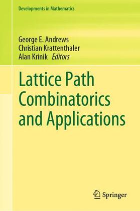 Andrews / Krinik / Krattenthaler |  Lattice Path Combinatorics and Applications | Buch |  Sack Fachmedien