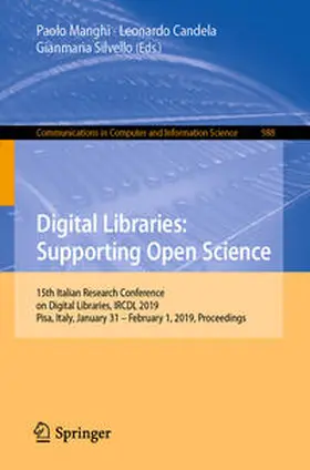 Manghi / Candela / Silvello |  Digital Libraries: Supporting Open Science | eBook | Sack Fachmedien