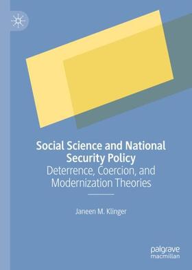 Klinger |  Social Science and National Security Policy | Buch |  Sack Fachmedien