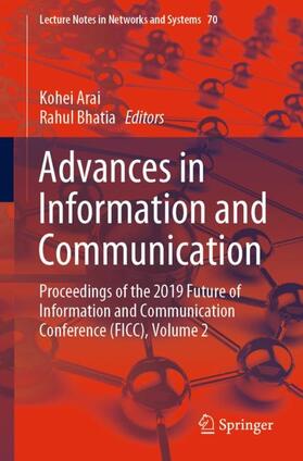 Arai / Bhatia |  Advances in Information and Communication | Buch |  Sack Fachmedien