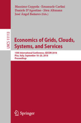 Coppola / Carlini / D’Agostino | Economics of Grids, Clouds, Systems, and Services | E-Book | sack.de