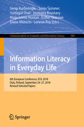 Kurbanoglu / Kurbanoglu / Špiranec |  Information Literacy in Everyday Life | eBook | Sack Fachmedien