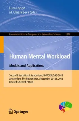 Leva / Longo |  Human Mental Workload: Models and Applications | Buch |  Sack Fachmedien