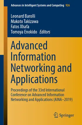 Barolli / Takizawa / Xhafa |  Advanced Information Networking and Applications | eBook | Sack Fachmedien