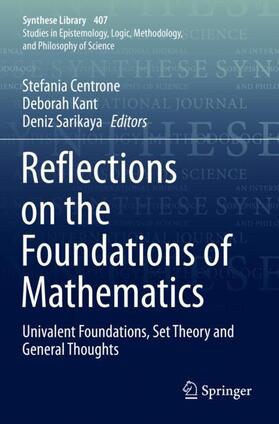 Centrone / Sarikaya / Kant |  Reflections on the Foundations of Mathematics | Buch |  Sack Fachmedien