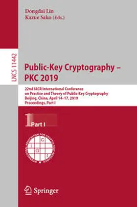 Lin / Sako |  Public-Key Cryptography – PKC 2019 | eBook | Sack Fachmedien