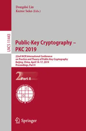 Lin / Sako |  Public-Key Cryptography – PKC 2019 | eBook | Sack Fachmedien