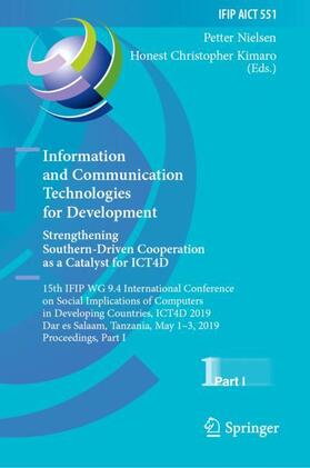 Kimaro / Nielsen |  Information and Communication Technologies for Development. Strengthening Southern-Driven Cooperation as a Catalyst for ICT4D | Buch |  Sack Fachmedien