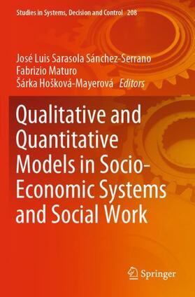 Sarasola Sánchez-Serrano / Hošková-Mayerová / Maturo |  Qualitative and Quantitative Models in Socio-Economic Systems and Social Work | Buch |  Sack Fachmedien