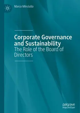 Minciullo |  Corporate Governance and Sustainability | Buch |  Sack Fachmedien