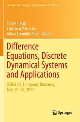 Elaydi / Sasu / Pötzsche |  Difference Equations, Discrete Dynamical Systems and Applications | Buch |  Sack Fachmedien