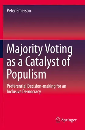 Emerson |  Majority Voting as a Catalyst of Populism | Buch |  Sack Fachmedien