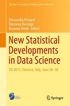 Petrucci / Verde / Racioppi |  New Statistical Developments in Data Science | Buch |  Sack Fachmedien