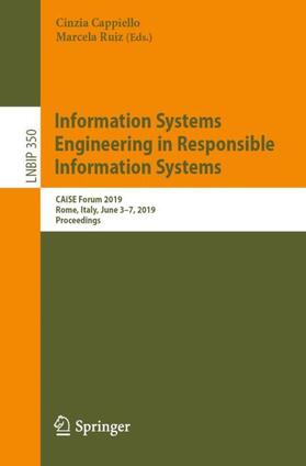 Ruiz / Cappiello |  Information Systems Engineering in Responsible Information Systems | Buch |  Sack Fachmedien