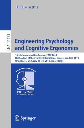 Harris | Engineering Psychology and Cognitive Ergonomics | Buch | 978-3-030-22506-3 | sack.de