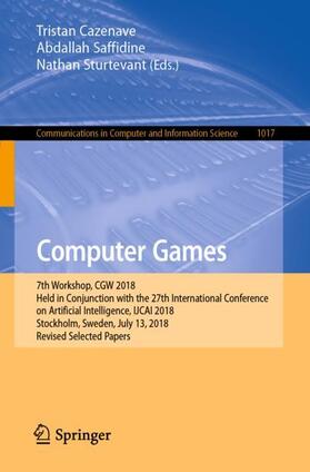 Cazenave / Sturtevant / Saffidine |  Computer Games | Buch |  Sack Fachmedien