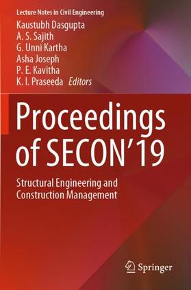 Dasgupta / Sajith / Praseeda |  Proceedings of SECON'19 | Buch |  Sack Fachmedien