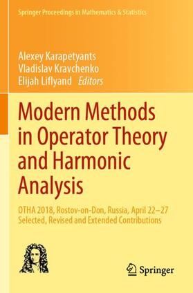 Karapetyants / Liflyand / Kravchenko |  Modern Methods in Operator Theory and Harmonic Analysis | Buch |  Sack Fachmedien