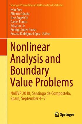 Area / Cabada / Cid |  Nonlinear Analysis and Boundary Value Problems | Buch |  Sack Fachmedien