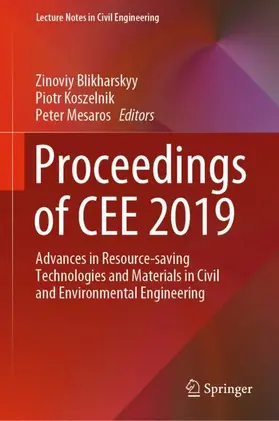 Blikharskyy / Mesaros / Koszelnik |  Proceedings of CEE 2019 | Buch |  Sack Fachmedien