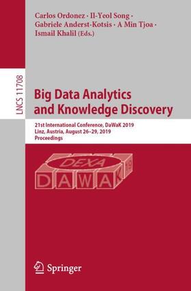 Ordonez / Song / Khalil |  Big Data Analytics and Knowledge Discovery | Buch |  Sack Fachmedien