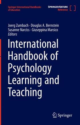 Zumbach / Marsico / Bernstein |  International Handbook of Psychology Learning and Teaching | Buch |  Sack Fachmedien