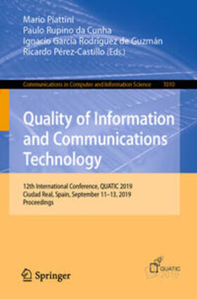 Piattini / Rupino da Cunha / García Rodríguez de Guzmán |  Quality of Information and Communications Technology | eBook | Sack Fachmedien