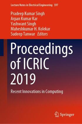 Singh / Kar / Tanwar |  Proceedings of ICRIC 2019 | Buch |  Sack Fachmedien