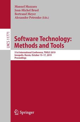Mazzara / Petrenko / Bruel |  Software Technology: Methods and Tools | Buch |  Sack Fachmedien