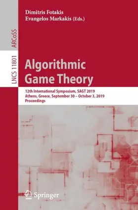 Markakis / Fotakis |  Algorithmic Game Theory | Buch |  Sack Fachmedien