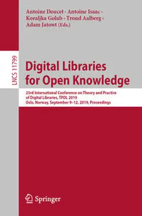 Doucet / Isaac / Golub |  Digital Libraries for Open Knowledge | eBook | Sack Fachmedien