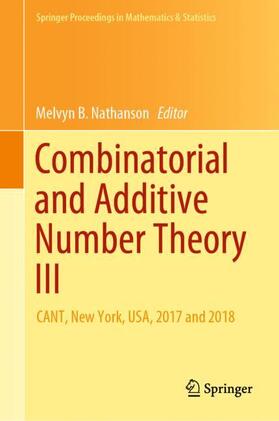 Nathanson |  Combinatorial and Additive Number Theory III | Buch |  Sack Fachmedien