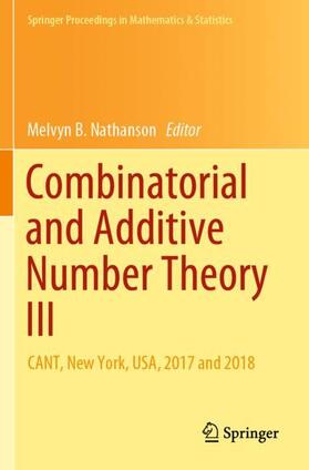 Nathanson |  Combinatorial and Additive Number Theory III | Buch |  Sack Fachmedien