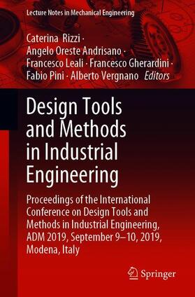 Rizzi / Andrisano / Vergnano |  Design Tools and Methods in Industrial Engineering | Buch |  Sack Fachmedien