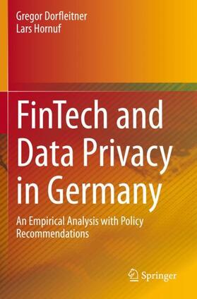 Hornuf / Dorfleitner |  FinTech and Data Privacy in Germany | Buch |  Sack Fachmedien