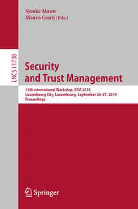 Mauw / Conti |  Security and Trust Management | eBook | Sack Fachmedien