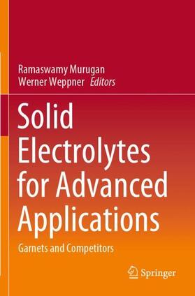 Weppner / Murugan |  Solid Electrolytes for Advanced Applications | Buch |  Sack Fachmedien