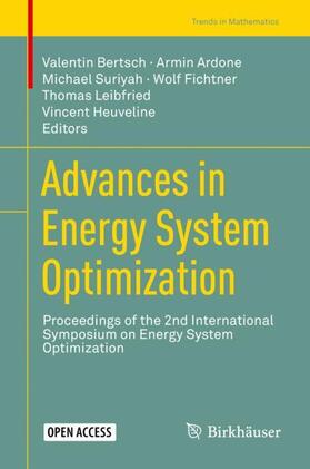 Bertsch / Ardone / Heuveline |  Advances in Energy System Optimization | Buch |  Sack Fachmedien